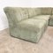Vintage Velvet Modular Lounge Sofa attributed to Laauser, Set of 8 6