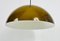 Brown and White Acrylic Glass Pendant Lamp in the style of Temde, 1970s 5