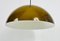 Brown and White Acrylic Glass Pendant Lamp in the style of Temde, 1970s, Image 5