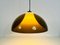 Brown and White Acrylic Glass Pendant Lamp in the style of Temde, 1970s 8