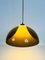 Brown and White Acrylic Glass Pendant Lamp in the style of Temde, 1970s, Image 9