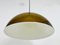 Brown and White Acrylic Glass Pendant Lamp in the style of Temde, 1970s 7