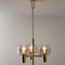 Brass & Glass Pendant Light in the style of Jakobsson, 1970s 6