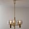 Brass & Glass Pendant Light in the style of Jakobsson, 1970s, Image 6