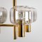 Brass & Glass Pendant Light in the style of Jakobsson, 1970s, Image 3