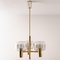Brass & Glass Pendant Light in the style of Jakobsson, 1970s, Image 2
