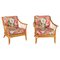 Fauteuils Floral en Bambou, 1960, Set de 2 2