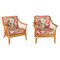 Floral Lounge Chairs in Bamboo, 1960, Set of 2 2