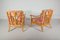 Floral Lounge Chairs in Bamboo, 1960, Set of 2 8