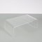 Bent Acrylic Glass Coffee Table, France, 1970s 4