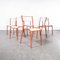 Red Mullca Stacking Dining Chair, 1970s, Set of 6 6