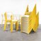 Yellow Mullca Stacking Dining Chair, 1970s, Set of 4 4