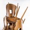 French Light Oak Gentiane Dining Chair from Baumann, 1950s, Image 5