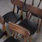 Mid-Century French Saddle Seat Dining Chairs, 1960s, Set of 6, Image 6