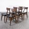 Mid-Century French Saddle Seat Dining Chairs, 1960s, Set of 6 1