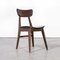 Mid-Century French Saddle Seat Dining Chairs, 1960s, Set of 6, Image 4