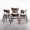 Mid-Century French Saddle Seat Dining Chairs, 1960s, Set of 6, Image 3