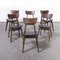 Mid-Century French Saddle Seat Dining Chairs, 1960s, Set of 6 9
