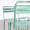French Green Metal T2 Outdoor Dining Chairs attributed to Tolix, 1960s, Set of 4 6
