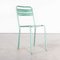 French Green Metal T2 Outdoor Dining Chairs attributed to Tolix, 1960s, Set of 4, Image 2