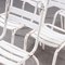 French White T2 Dining Chairs in Metal from Tolix, 1950s, Set of 5 2