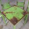 Französischer Toledo Outdoor Tisch & Stühle im Stil von Tolix, 1950er, 4er Set 5