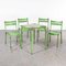 French Toledo Outdoor Table & Chairs in the style of Tolix, 1950s, Set of 4 1