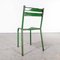 Französischer Dunkelgrüner Toledo Gartentisch & Stühle im Stil von Tolix, 1950er, 5er Set 8