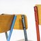 High Laboratory Stacking Chairs from Mullca, 1950s, Set of 3, Image 4