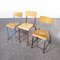 High Laboratory Stacking Chairs from Mullca, 1950s, Set of 3 1