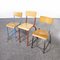High Laboratory Stacking Chairs from Mullca, 1950s, Set of 3, Image 1
