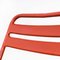 Sillas de exterior T2 francesas de metal rojo atribuidas a Tolix, años 50. Juego de 9, Imagen 10