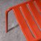 Französische Rote T2 Metall Stühle, 1950er, 9er Set 9