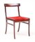 Mahagoni Rungstedlund Stühle von Ole Wanscher, 1960, 4er Set 9