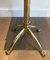 Brass and Leather Stool with Claws, 1890s, Image 9