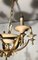 Lacquered Metal and Brass chandelier, 1940s 7