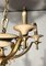 Lacquered Metal and Brass chandelier, 1940s 8