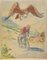 Michael Loys, Rider, Original Ink & Watercolor, 20th Century 1