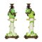 Parrot Candlesticks in Porcelain with Bronze, Set of 2 2