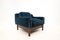 Mid-Century Modern Italian Armchairs in Wood and Blue Velvet, 1960s, Set of 2 4