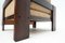 Bastiano Livingroom Set attributed to Tobia Scarpa for Gavina in Wood and Leather, Italy, 1960, Set of 3 7