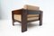 Bastiano Livingroom Set attributed to Tobia Scarpa for Gavina in Wood and Leather, Italy, 1960, Set of 3, Image 15