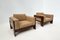 Bastiano Livingroom Set attributed to Tobia Scarpa for Gavina in Wood and Leather, Italy, 1960, Set of 3, Image 12