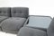 Mid-Century Modern Modular Sofa in Grey Fabric, Italy, 1960s, Set of 3 3