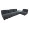 Mid-Century Modern Modular Sofa in Grey Fabric, Italy, 1960s, Set of 3 1