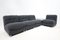 Mid-Century Modern Modular Sofa in Grey Fabric, Italy, 1960s, Set of 3, Image 4