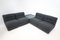 Mid-Century Modern Modular Sofa in Grey Fabric, Italy, 1960s, Set of 3 5