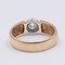 14 Karat Gelbgold Solitär Ring mit 0,20 ct Diamant, 1970er 4