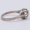 18k White Gold Solitaire Ring with 0.60ct Diamond, 1940s, Image 3