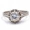 18k White Gold Solitaire Ring with 0.60ct Diamond, 1940s, Image 1